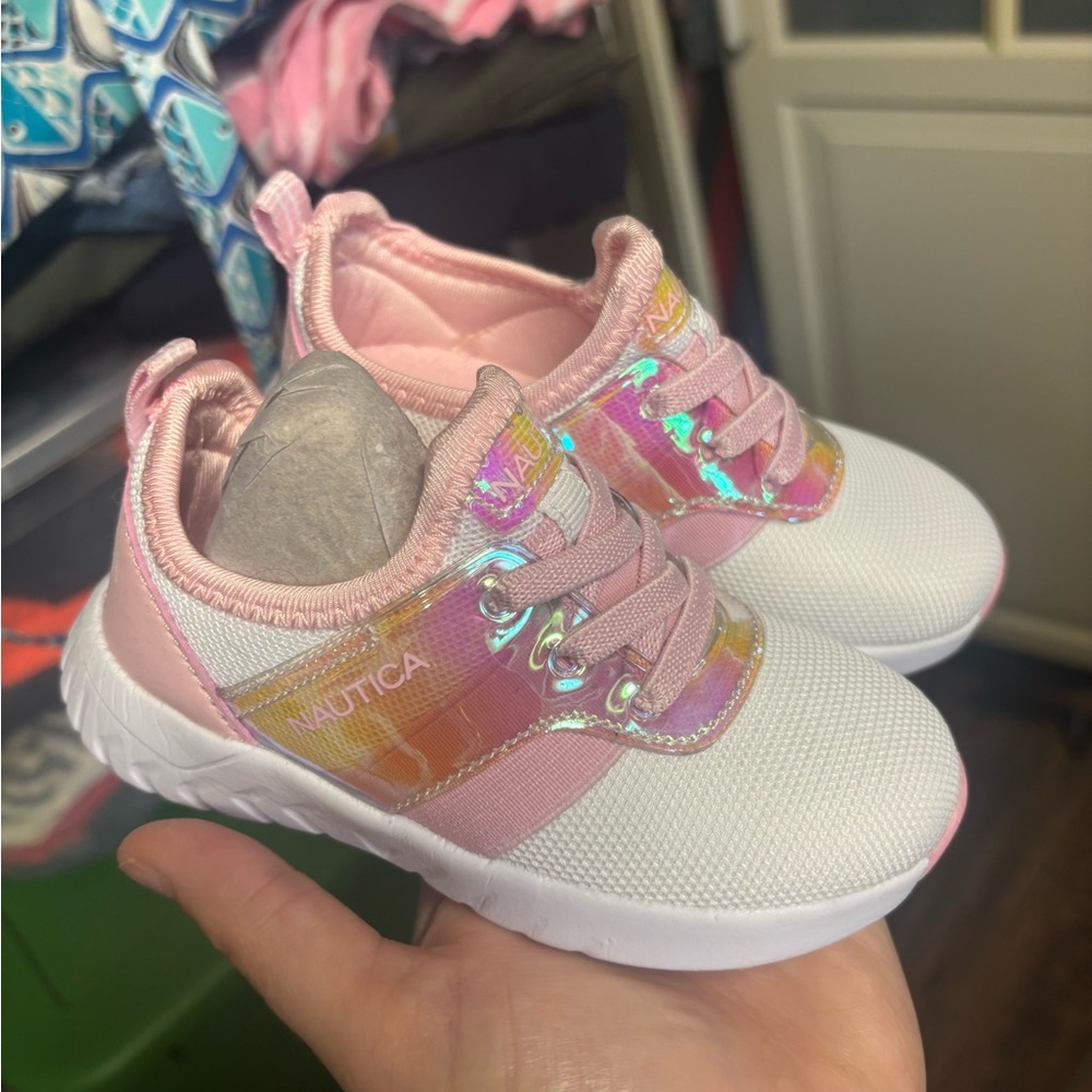 Nautica Kids' Sneakers in Pink and White